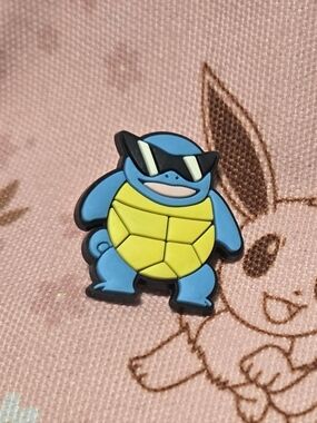 Squirtle Sunglasses Croc Charm Pokémon Cool Turtle Shoe Charm